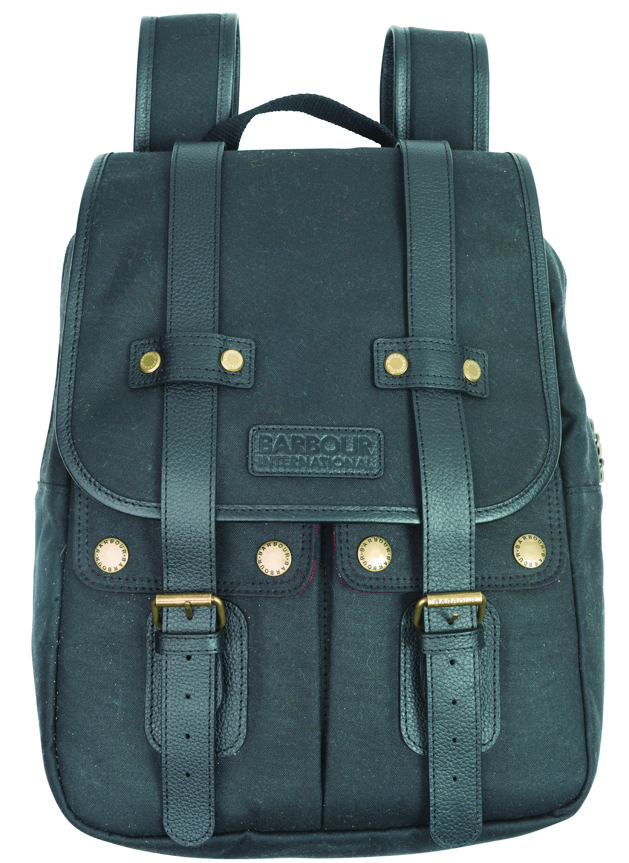 Barbour International Kick Start Wax Backpack - £169